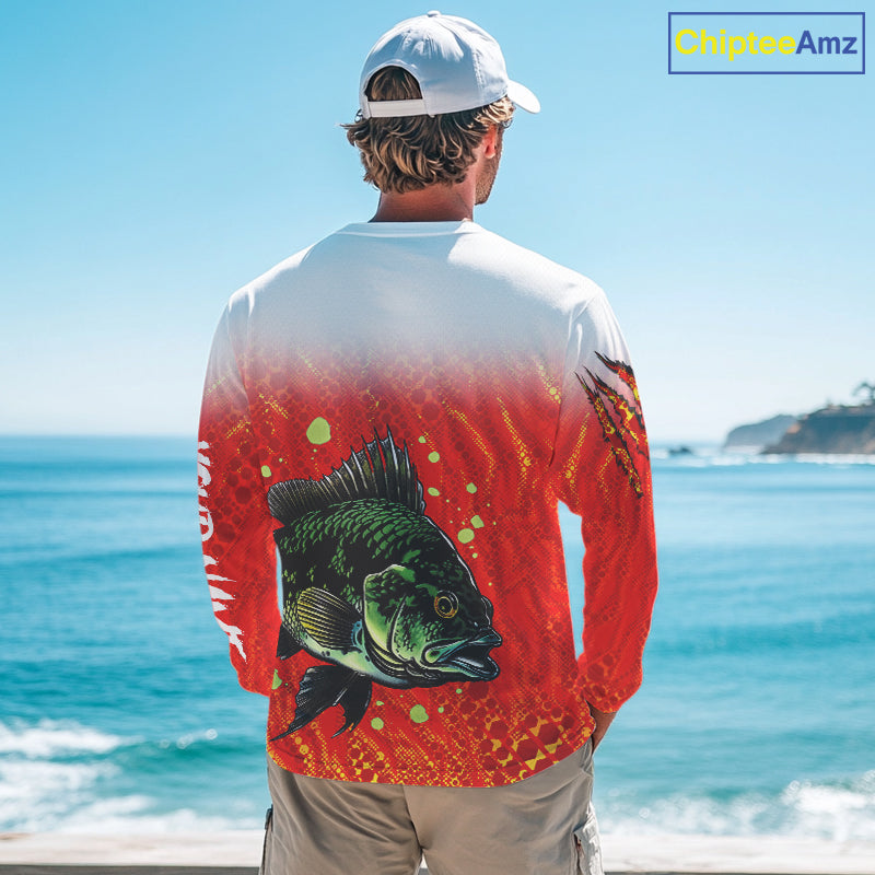 Personalized Crappie Fishing Shirts For Fishing Team, Custom Made Fishing Shirts Long Sleeve NBT409