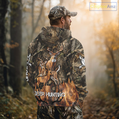 Deer Hunting Custom Name 3D All Over Printed Shirts, Deer Hunting Hoodie, Hunting Season NBT317