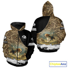 Load image into Gallery viewer, Personalized Rabbit Hunting with Beagle Dog 3D All Over Printed Shirts, Rabbit Hunting Clothes for Men NBT135