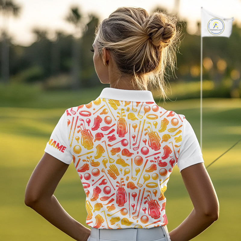 Womens Golf Polo Shirts Custom Name Marble Color, Personalized Golf Shirt For Women NBT502