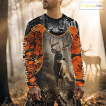 Load image into Gallery viewer, Custom 3D Deer Hunting Orange Camouflage Shirts for Men, Best Hunting Gifts for Hunters NBT231