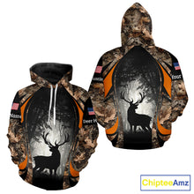 Load image into Gallery viewer, Deer Hunting Fall Forest Camo 3D All Over Printed Shirts, Deer Hunting Season NBT233
