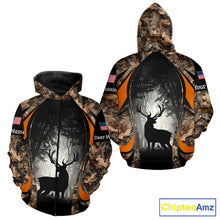 Load image into Gallery viewer, Deer Hunting Fall Forest Camo 3D All Over Printed Shirts, Deer Hunting Season NBT233