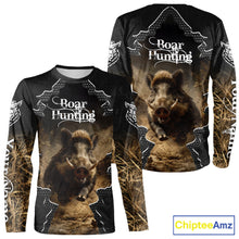 Load image into Gallery viewer, Personalized Wild Hog Hunting Camouflage 3D Shirts, Boar Gifts for Hunter NBT150