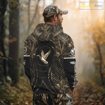 Duck Hunting Camouflage 3D Printed Custom Name Shirts for Hunter, Duck Hunting Gifts NBT179
