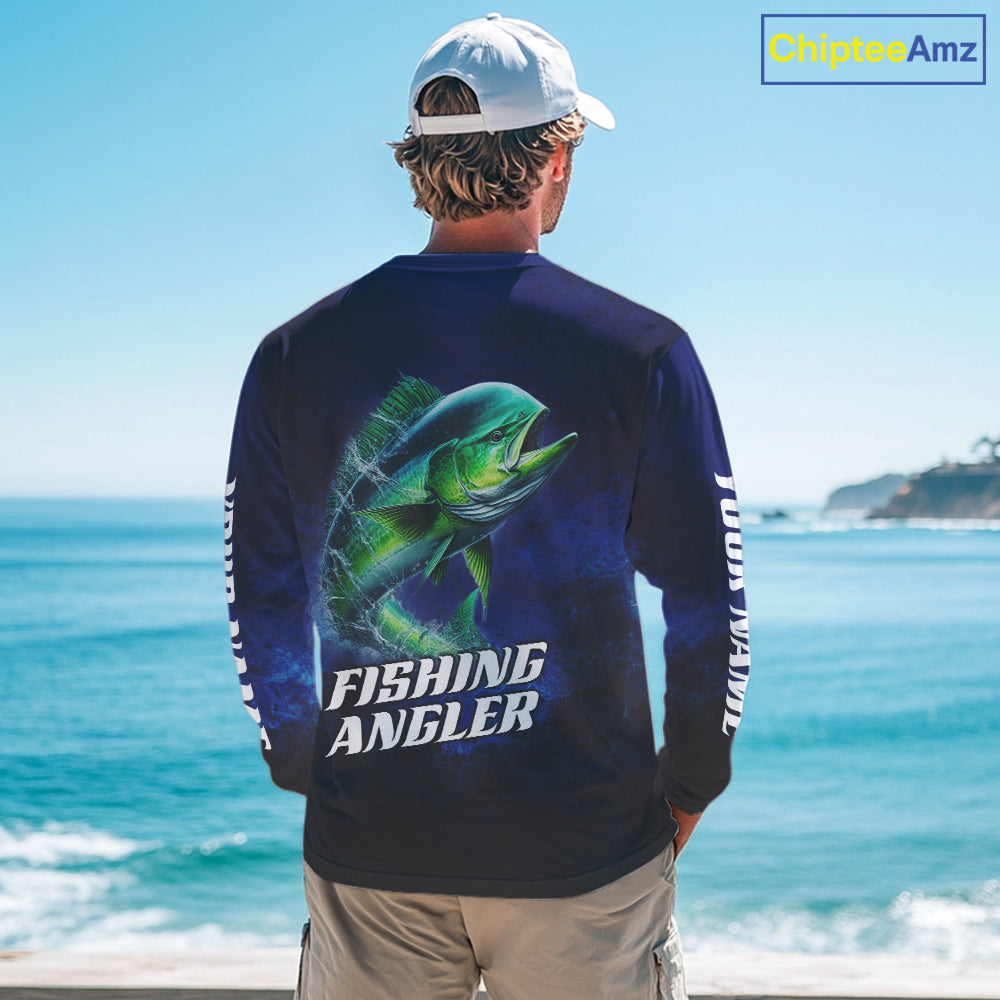 Personalized Mahi Mahi Fishing Hood UV Protection Saltwater Fishing Shirts NBT373