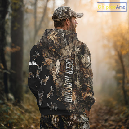 Personalized Camo Forest 3D Animal Deer Hunting Shirt Hunting Clothes For Season NBT330