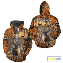 Load image into Gallery viewer, Fall Season Orange Camo Whitetail Deer Hunting Shirt - Hunting Clothes for Men, Deer Hunting Gifts NBT31