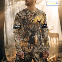 Load image into Gallery viewer, Beautiful Brown Camo Whitetail Deer Hunting Shirt - Hunting Clothes for Men, Hunter Gift Ideas NBT32