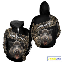 Load image into Gallery viewer, Custom Wild Boar Hunting Camo 3D Shirts, Boar Hunting Gifts, Boar Hunting Shirts for Hunter NBT158