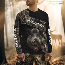 Load image into Gallery viewer, Custom Wild Boar Hunting Camo 3D Shirts, Boar Hunting Gifts, Boar Hunting Shirts for Hunter NBT158