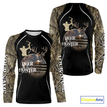 Load image into Gallery viewer, Deer Bow Hunting Camouflage Custom Name Shirts, Personalized Deer Hunting Clothes, Hunting Gifts NBT88