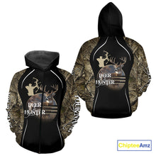 Load image into Gallery viewer, Deer Bow Hunting Camouflage Custom Name Shirts, Personalized Deer Hunting Clothes, Hunting Gifts NBT88