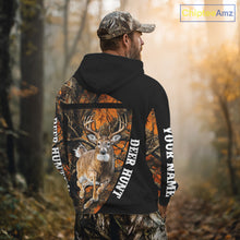 Load image into Gallery viewer, Custom Orange Camo Personalized Hunting Shirts for Men, Deer Hunting Clothes, Hunting Gifts NBT187
