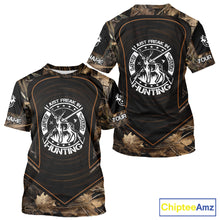Load image into Gallery viewer, Brown Camouflage Deer Hunting 3D Printing Custom Name Shirts, Deer Hunting Apparel NBT213