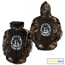 Load image into Gallery viewer, Brown Camouflage Deer Hunting 3D Printing Custom Name Shirts, Deer Hunting Apparel NBT213