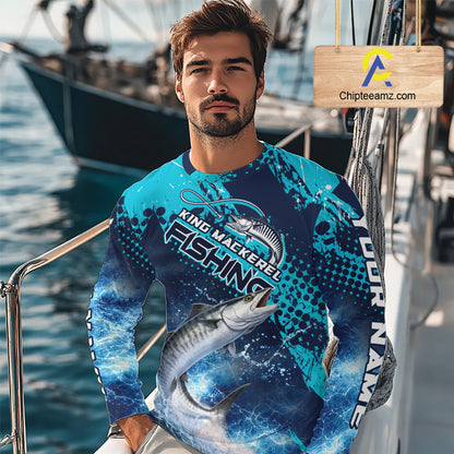 Thunder Lightning King Mackerel Performance Fishing Shirts, King Mackerel Offshore Fishing Shirts NBT453