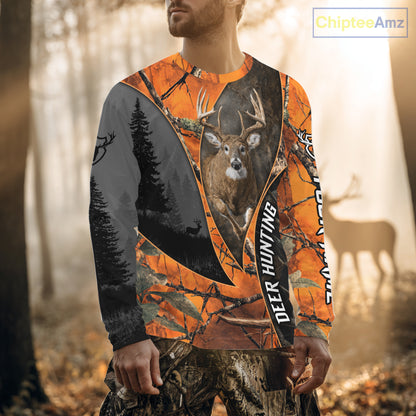 Custom Camo 3D Animal Deer Hunting Shirts Best Hunting Clothes For Hunters NBT279