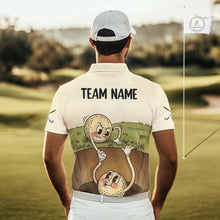 Load image into Gallery viewer, Vintage Funny Golf Ball Custom Team Polo Shirt, Personalized Mens Golf Polo Shirt, Golf Lovers Gift NBT608