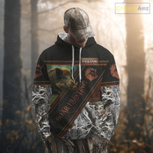 Load image into Gallery viewer, Wild Boar Hunting Black Camo Snow Winter 3D All Over Printed Shirts Custom Name Hunting Gift NHT103