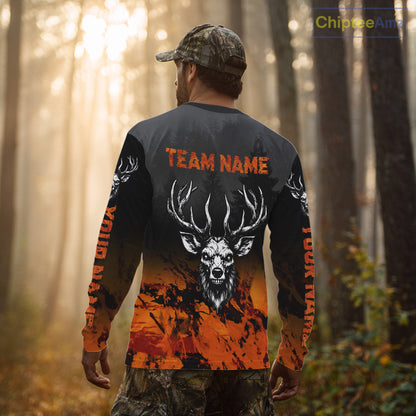 Deer Hunting Shirt Wood Ghost Orange Camo 3D All Over Print  NBT21