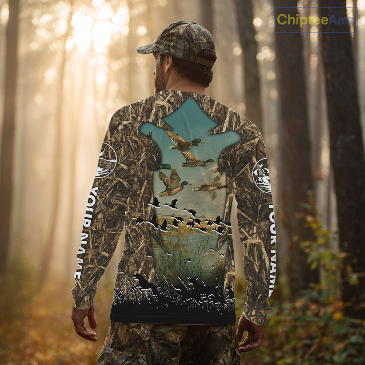 Waterfowl Duck Hunting Camouflage 3D Printing Shirts, Personalized Duck Hunting Shirts NBT137