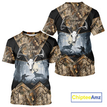 Load image into Gallery viewer, Custom 3D Deer Hunting Forest Camo with Big Buck Shirt for Men, Best Hunting Gifts for Hunters NBT72