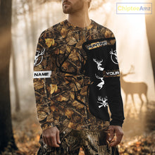 Load image into Gallery viewer, Custom Deer Hunting Brown Camo Shirts for Men, Camouflage Deer Hunting Shirts NBT83
