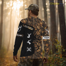 Load image into Gallery viewer, Custom Deer Hunting Brown Camo Shirts for Men, Camouflage Deer Hunting Shirts NBT83