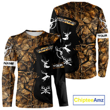 Load image into Gallery viewer, Custom Deer Hunting Brown Camo Shirts for Men, Camouflage Deer Hunting Shirts NBT83