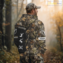 Load image into Gallery viewer, Custom Deer Hunting Fall Camo Shirts for Men, Hunting Gifts, Camouflage Deer Hunting Shirts NBT84