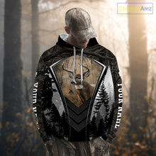 Load image into Gallery viewer, Beautiful Whitetail Deer Hunting Dark Camo 3D All Over Printed Shirts, Hunting Gifts for Men NBT86