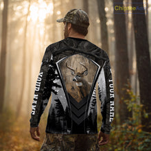 Load image into Gallery viewer, Beautiful Whitetail Deer Hunting Dark Camo 3D All Over Printed Shirts, Hunting Gifts for Men NBT86