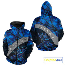 Load image into Gallery viewer, Best Deer Hunting Blue Camo Custom Name 3D Printing Shirts, Hunting Gifts for Men NBT62