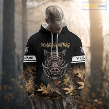 Load image into Gallery viewer, Custom Wild Hog Hunting Camo 3D All Over Printing Shirts for Men, Boar Hunting Gifts NBT123