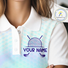 Load image into Gallery viewer, Hologram Womens Polo Golf  Shirts Custom Name Golf Shirt For Women, Golf Team Clothes NBT506