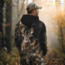 Load image into Gallery viewer, Best Whitetail Deer Hunting Black Camouflage 3D Printing Shirts, Gift Ideas for Hunters NBT236