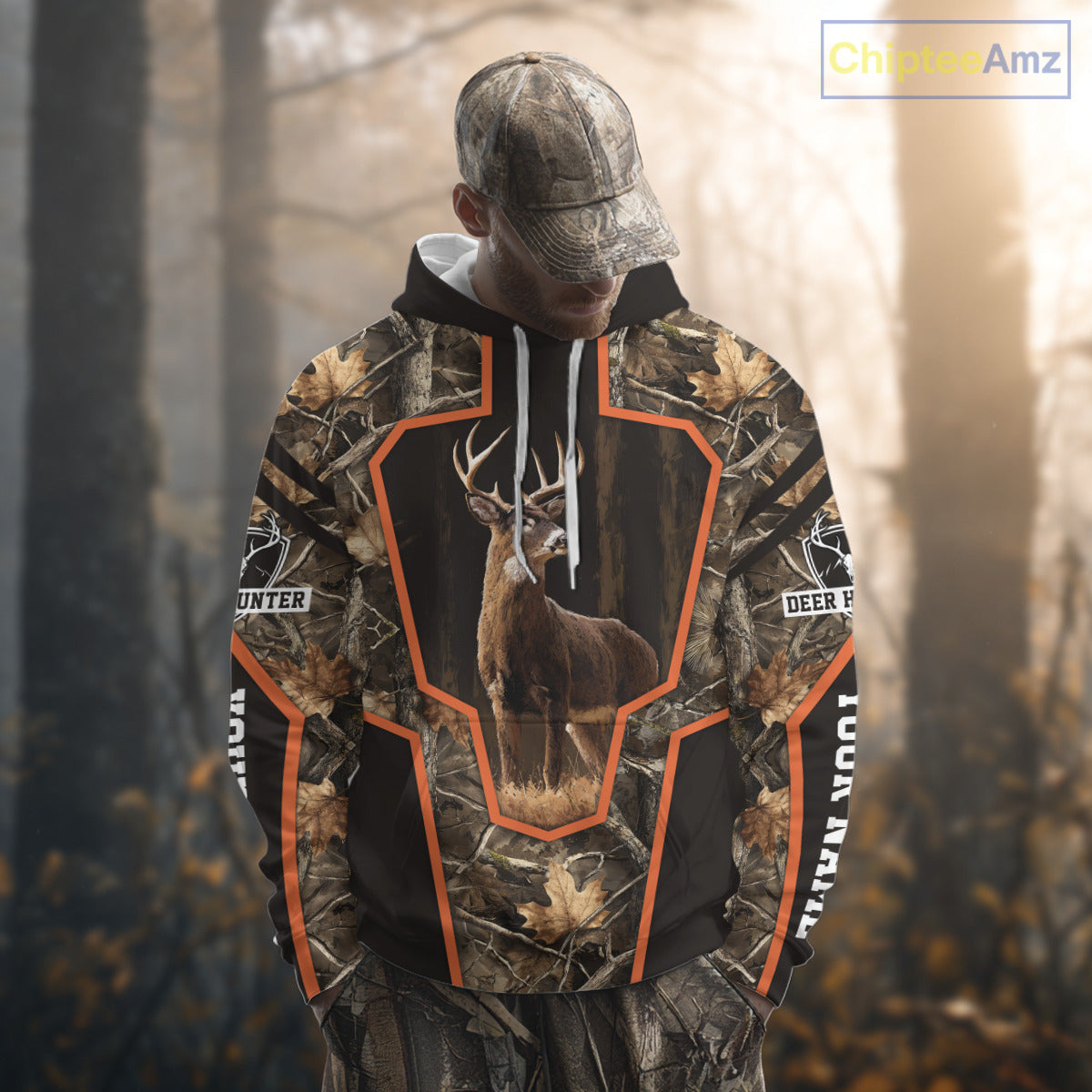 Deer Hunting 3D Prints Shirts Camouflage Shirts for Deer Hunters, Personalized Hunting Shirts NBT170