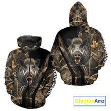 Load image into Gallery viewer, Custom Hog Hunting Camo 3D Printed Shirts, Boar Hunting Shirt for Hunter, Hunting Gifts NBT176