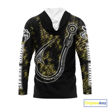 Load image into Gallery viewer, Custom Fish Hooks Bass Fishing Tournament Shirts Long Sleeve, Bass Fishing Shirts NBT454