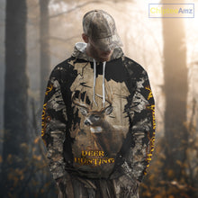 Load image into Gallery viewer, Personalized Deer Hunting 3D All Over Printed Hoodie Brown Camo, Hunting Gift NBT306