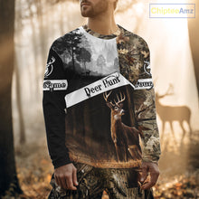 Load image into Gallery viewer, Custom Whitetail Deer Hunting Camouflage Shirts, Hunting Clothes for Men Hunter Gift Ideas NBT134