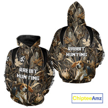 Load image into Gallery viewer, Custom Rabbit Hunting Beagle Dog 3D All Over Printed Shirts, Rabbit Hunting Clothes for Men NBT340