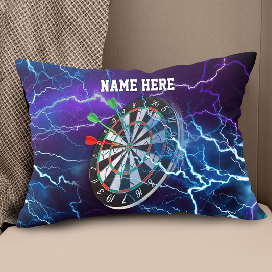 Purple Thunder Lightning Custom Dart Pillow Personalized Darts Gifts LDT1183