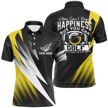 Load image into Gallery viewer, Mens Yellow Golf Polo Shirts, Personalized Golf Shirts For Male, Cool Golf Gifts For Golfer LDT0169