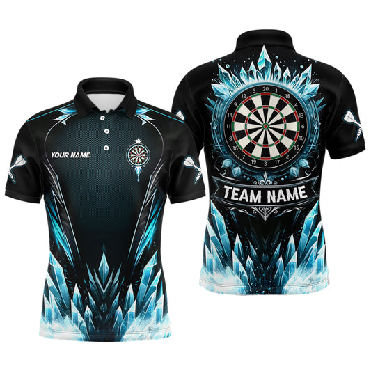 Blue Ice Dartboard Mens Darts Polo Shirt Cool Darts Shirt For Men Custom Dart Jerseys LDT1241
