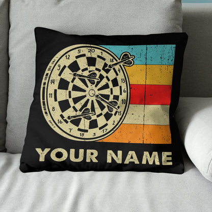 Colorful Retro Dartboard Pillow Personalized Darts Gifts For Dart Player LDT1103