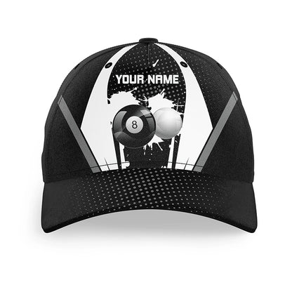 Personalized Paint 8 Ball Billiard Hats For Pool Player, Top Hat Billiards Custom Billiard Gift Ideas VHM1087
