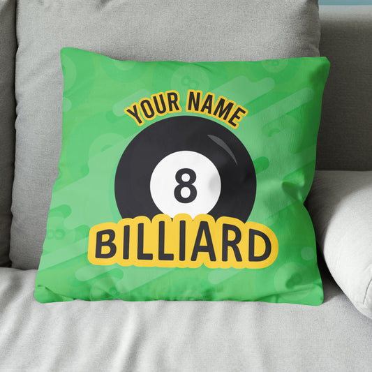 Personalized Green 8 Ball Billiards Pillow Custom Gifts For Pool Players VHM0844