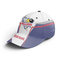 Load image into Gallery viewer, Personalized Customized Billiard 8 Ball Pool Player Cap Hats For Men And Women, Custom Billiards Hat VHM0308